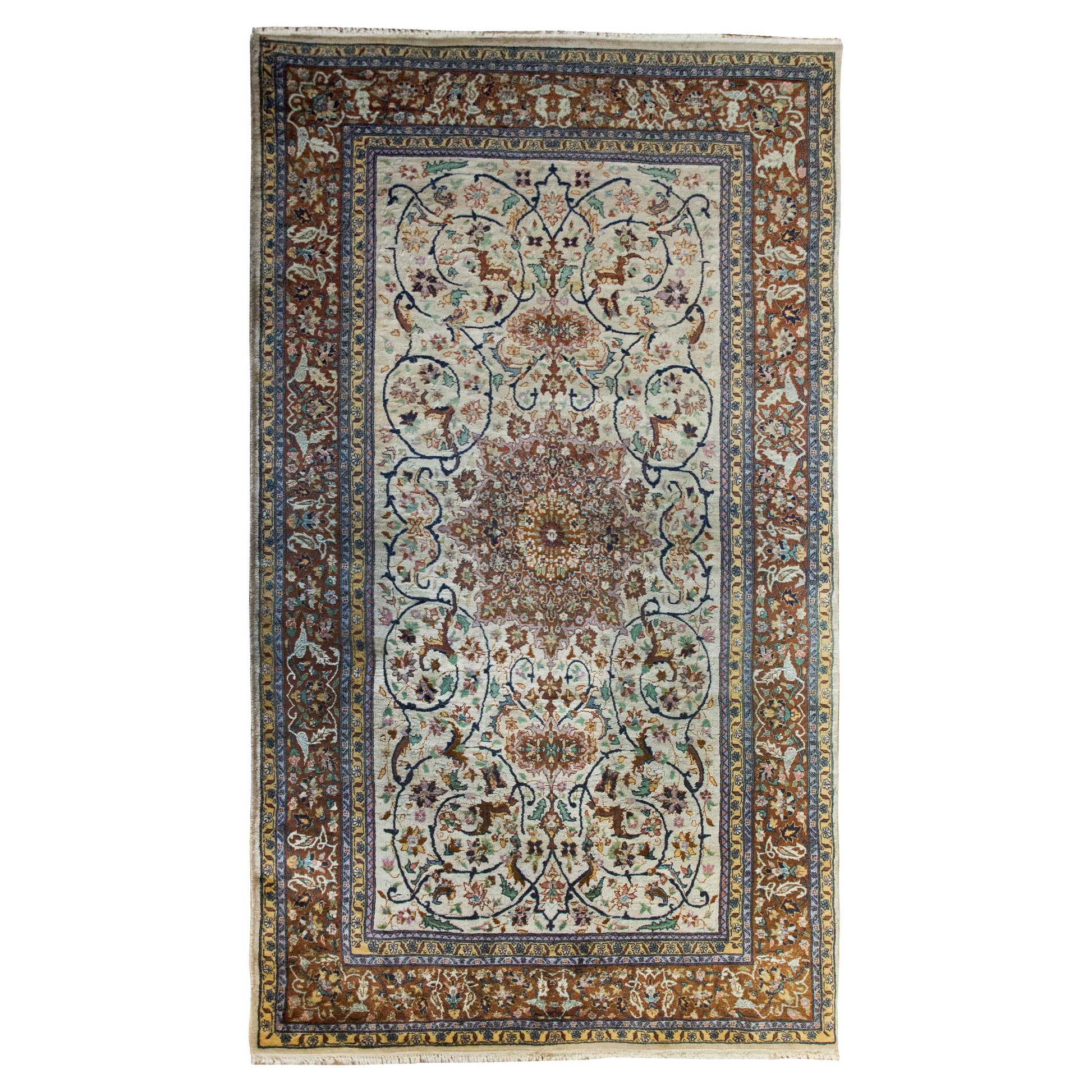 Vintage Persian Tabriz Rug For Sale