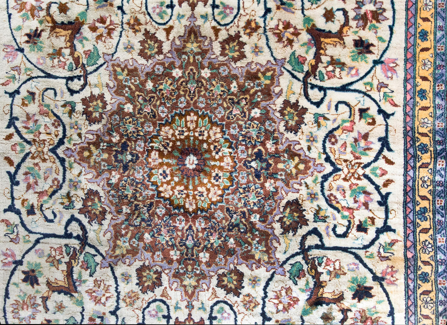 Vintage Persian Tabriz Rug