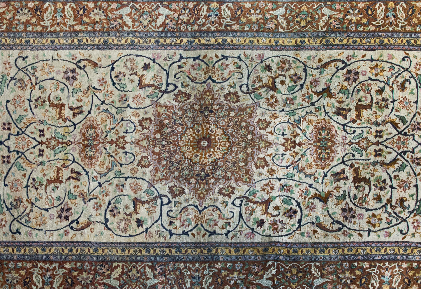 Vintage Persian Tabriz Rug
