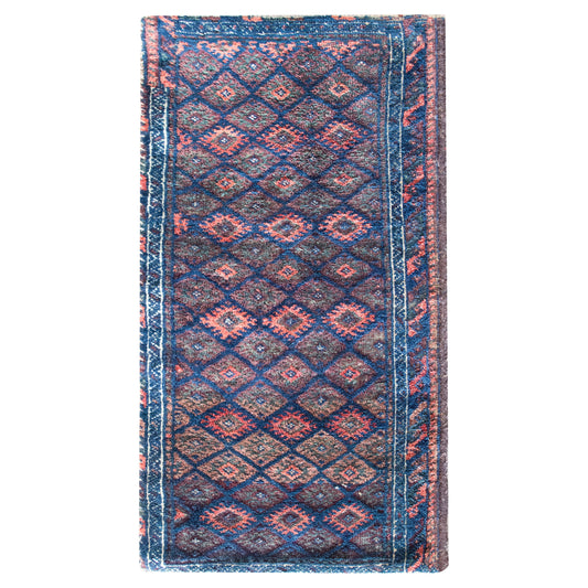 Early 20th Century Persian Baluch Bag Face Rug For Sale
