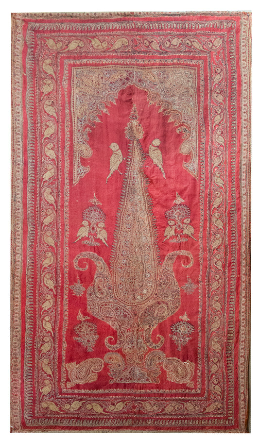 Late 19th Century Persian Kirman Suzani Rug For Sale