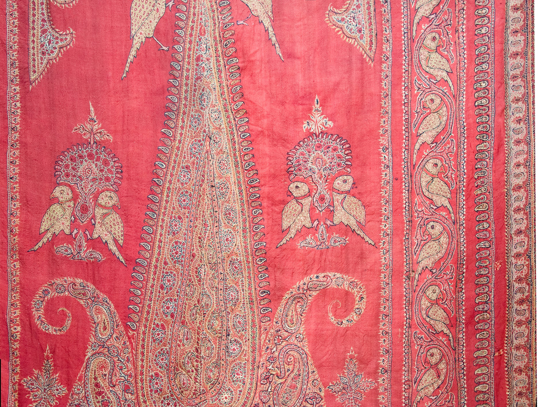 Late 19th Century Persian Kirman Suzani Rug For Sale