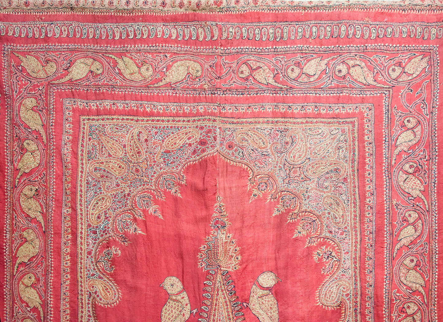 Late 19th Century Persian Kirman Suzani Rug For Sale
