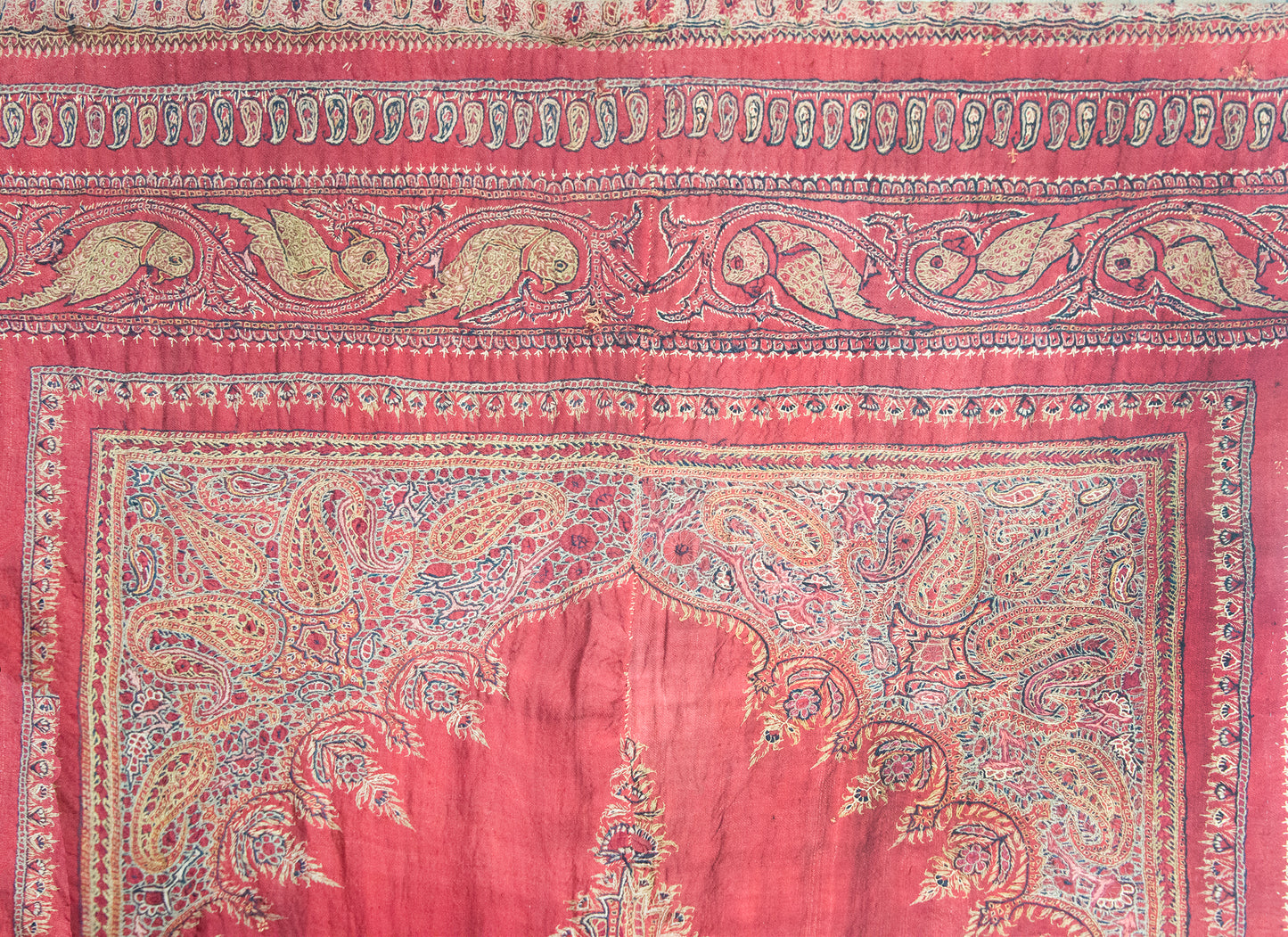 Late 19th Century Persian Kirman Suzani Rug For Sale