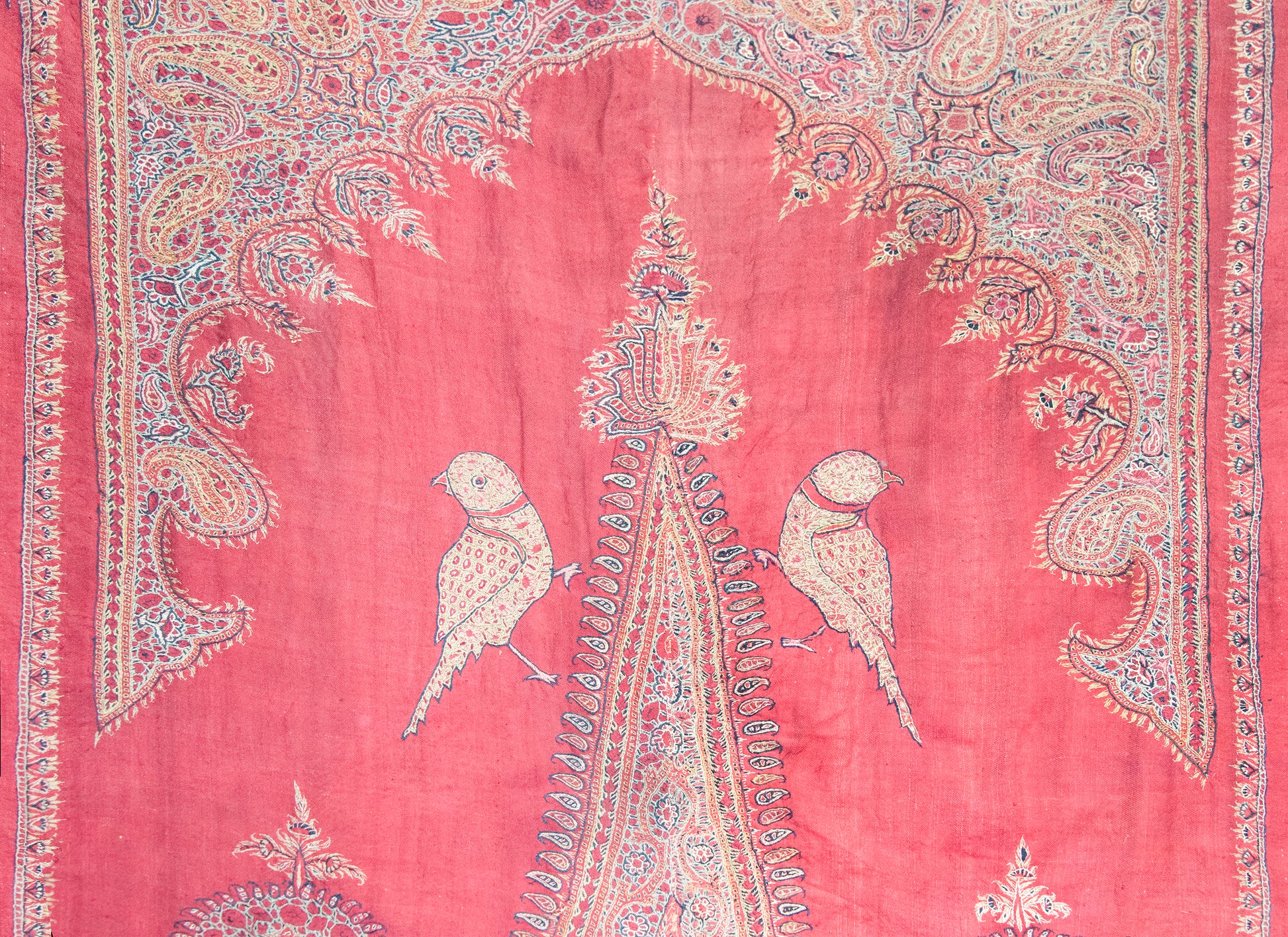 Late 19th Century Persian Kirman Suzani Rug For Sale