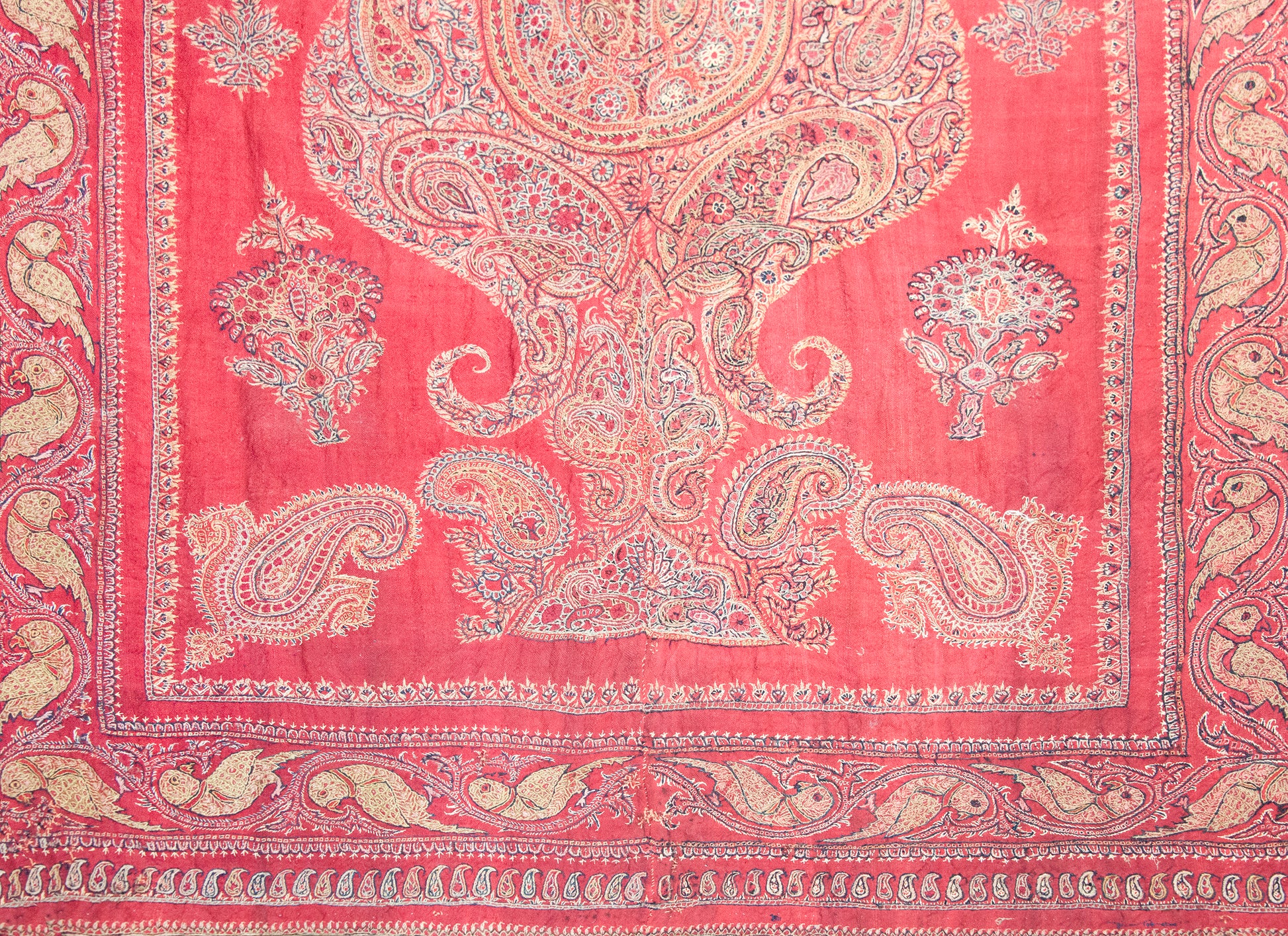 Late 19th Century Persian Kirman Suzani Rug For Sale