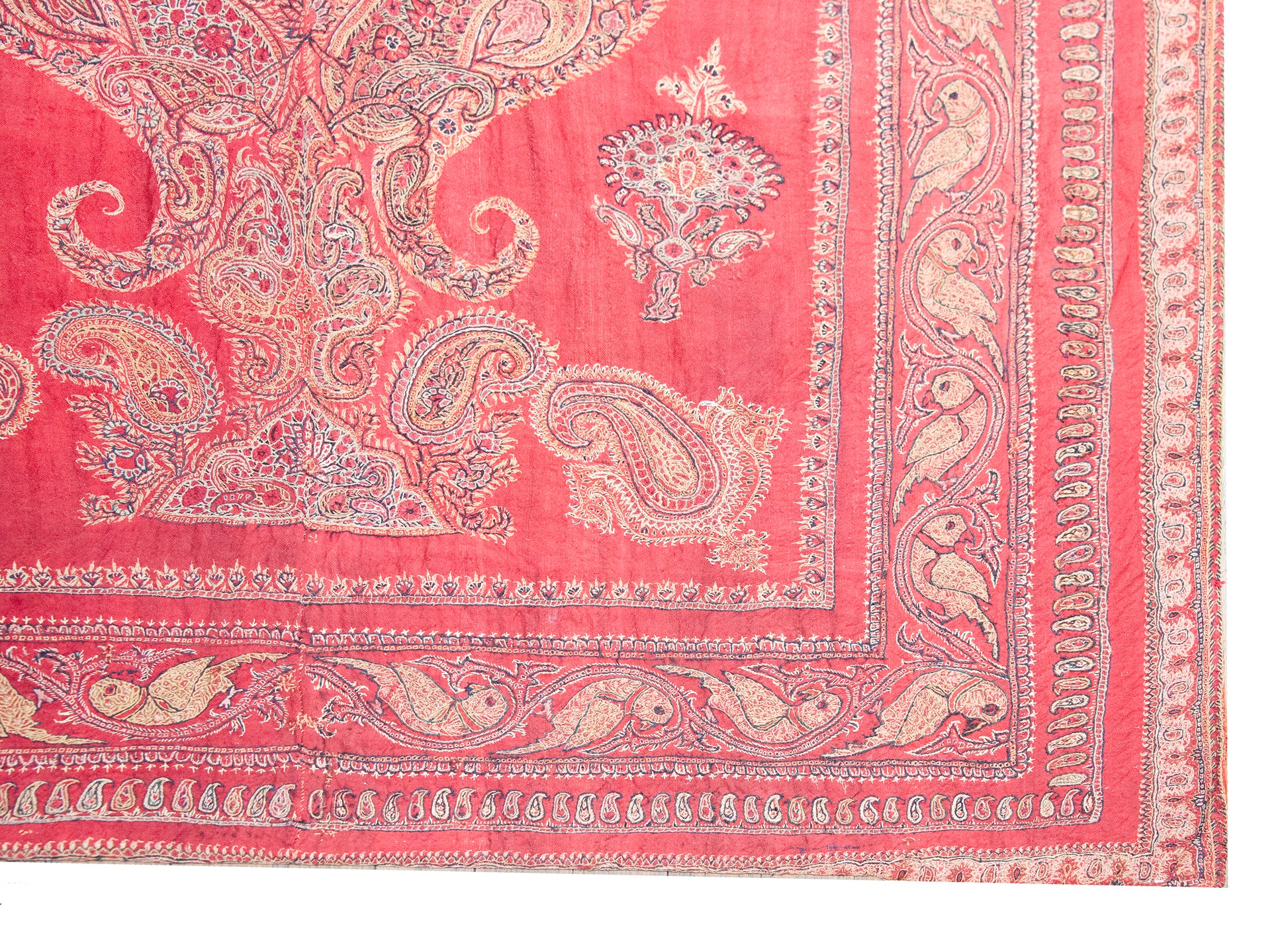 Late 19th Century Persian Kirman Suzani Rug For Sale