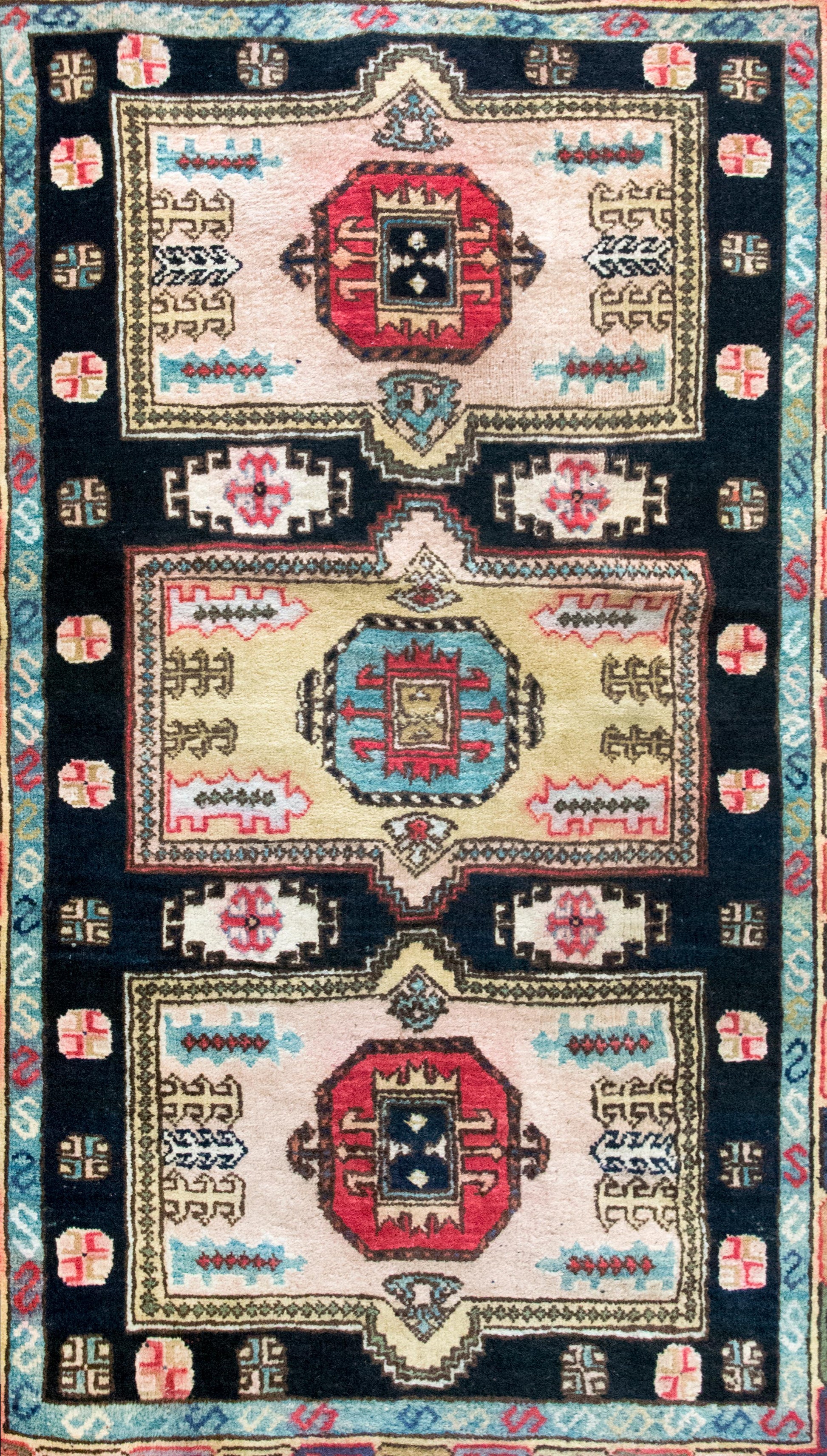 Mid-20th Century Afghani Kazak Rug For Sale