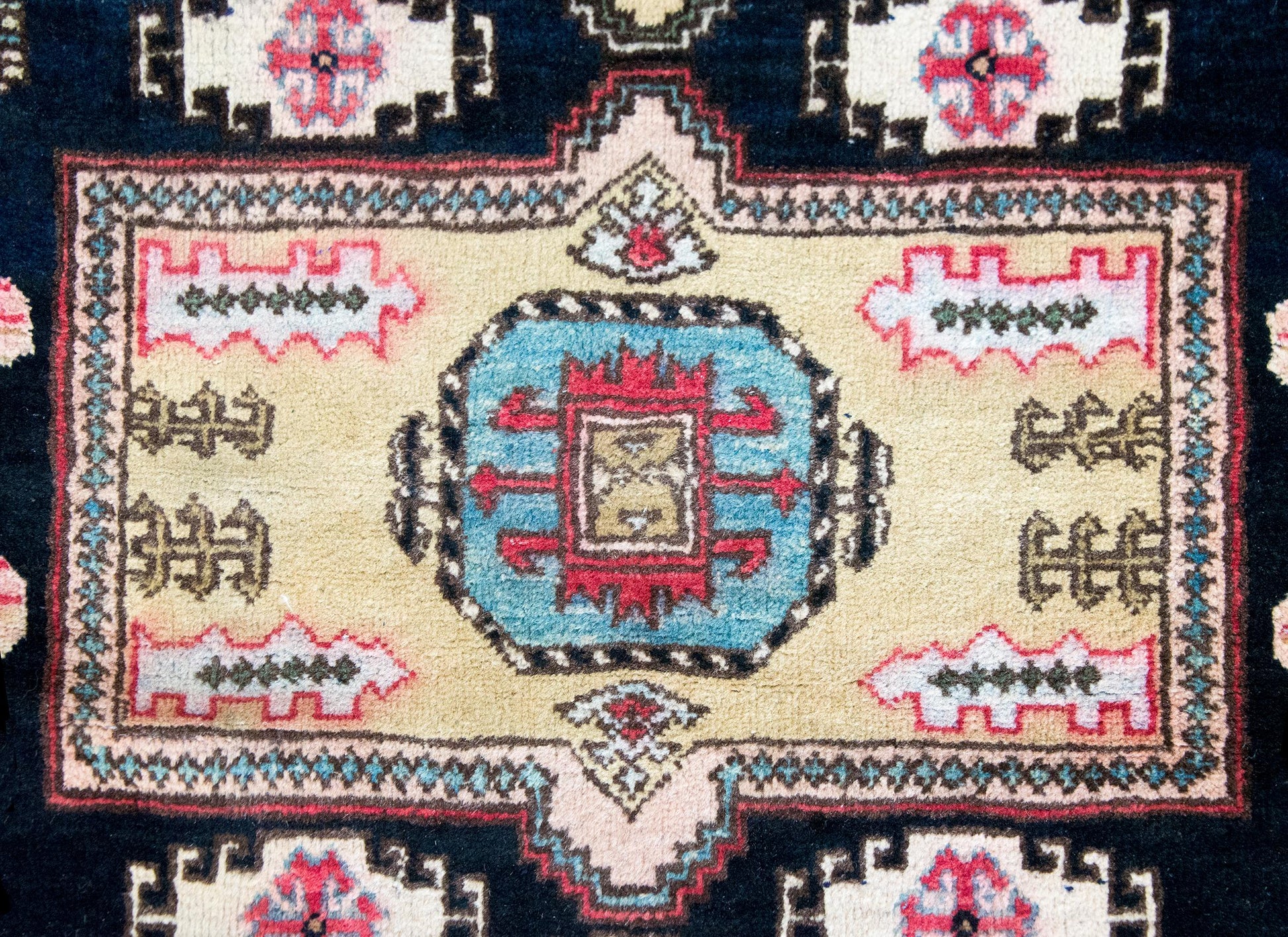 Mid-20th Century Afghani Kazak Rug For Sale