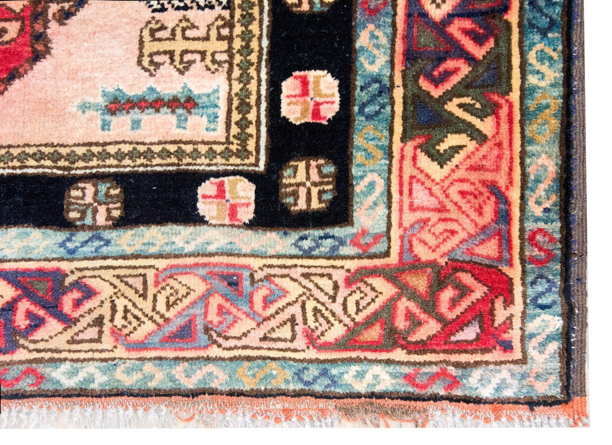 Mid-20th Century Afghani Kazak Rug For Sale