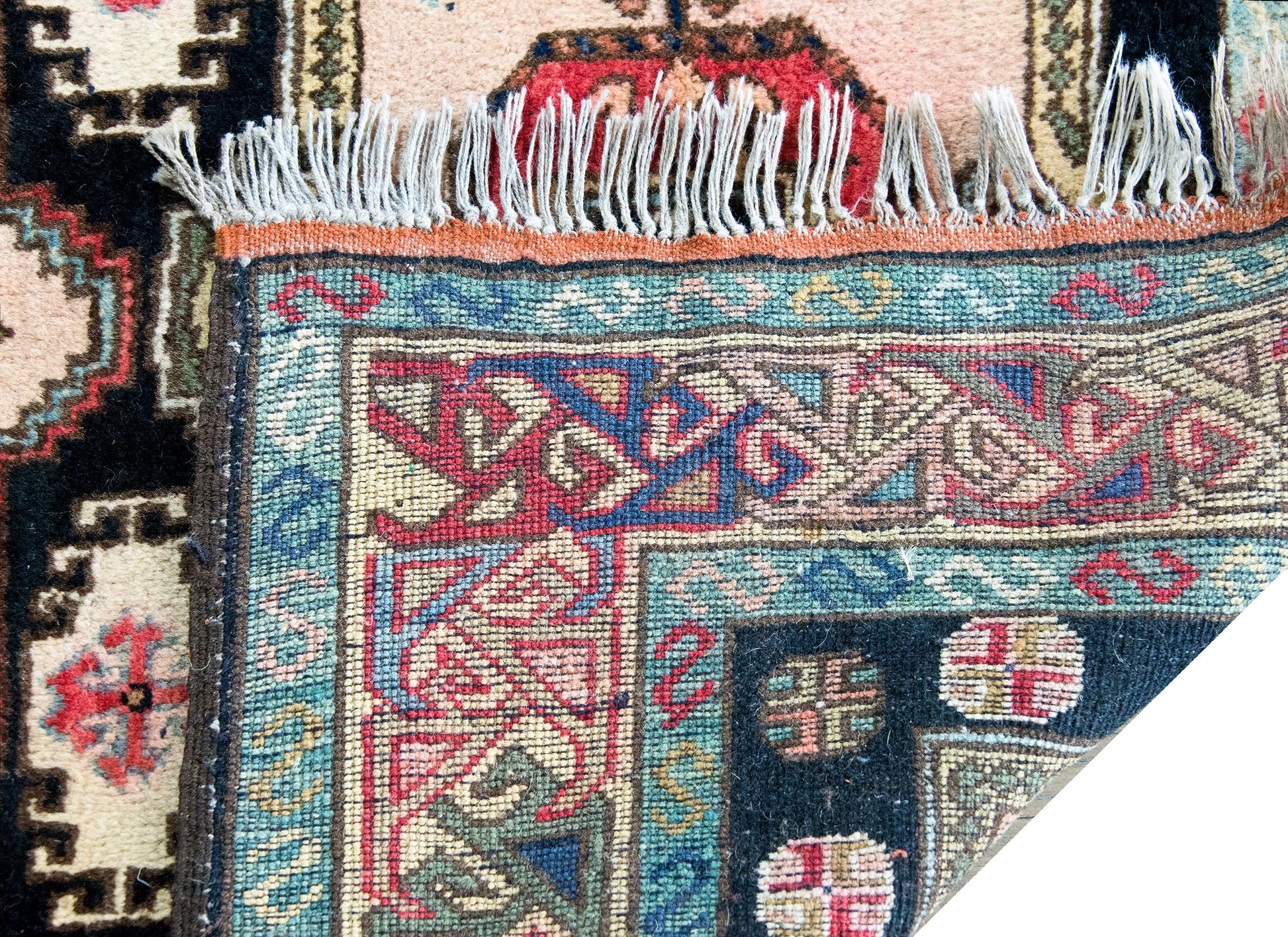 Mid-20th Century Afghani Kazak Rug For Sale