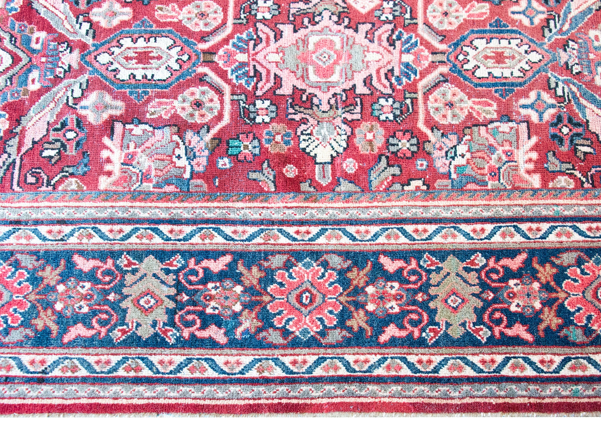 Early 20th Century Persian Mahal Rug For Sale