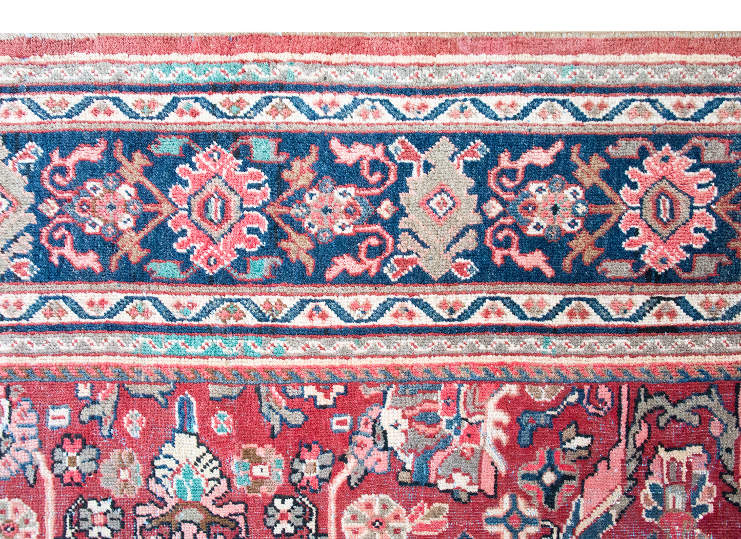 Early 20th Century Persian Mahal Rug For Sale