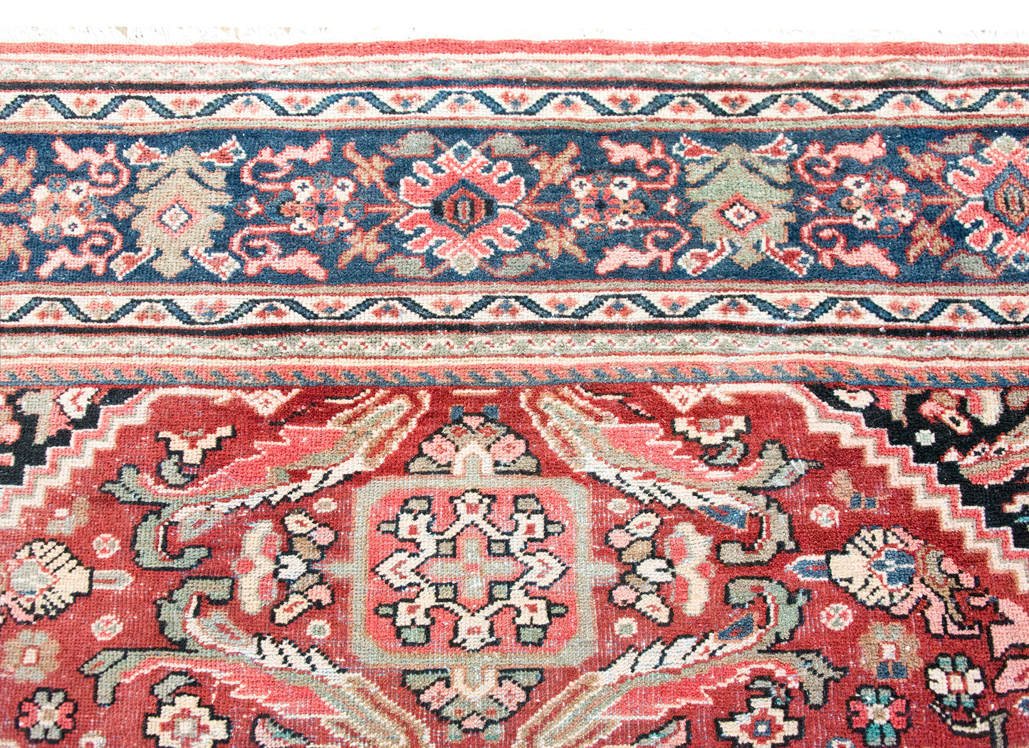 Early 20th Century Persian Mahal Rug For Sale