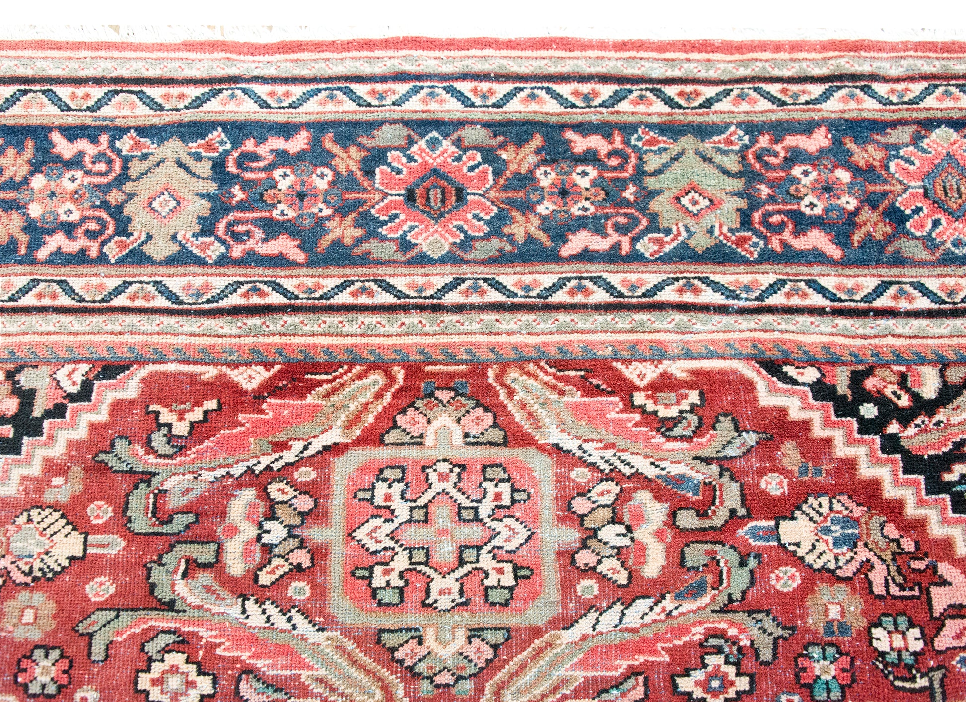 Early 20th Century Persian Mahal Rug For Sale