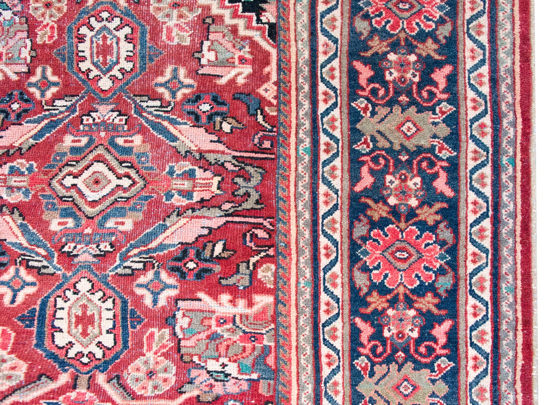 Early 20th Century Persian Mahal Rug For Sale