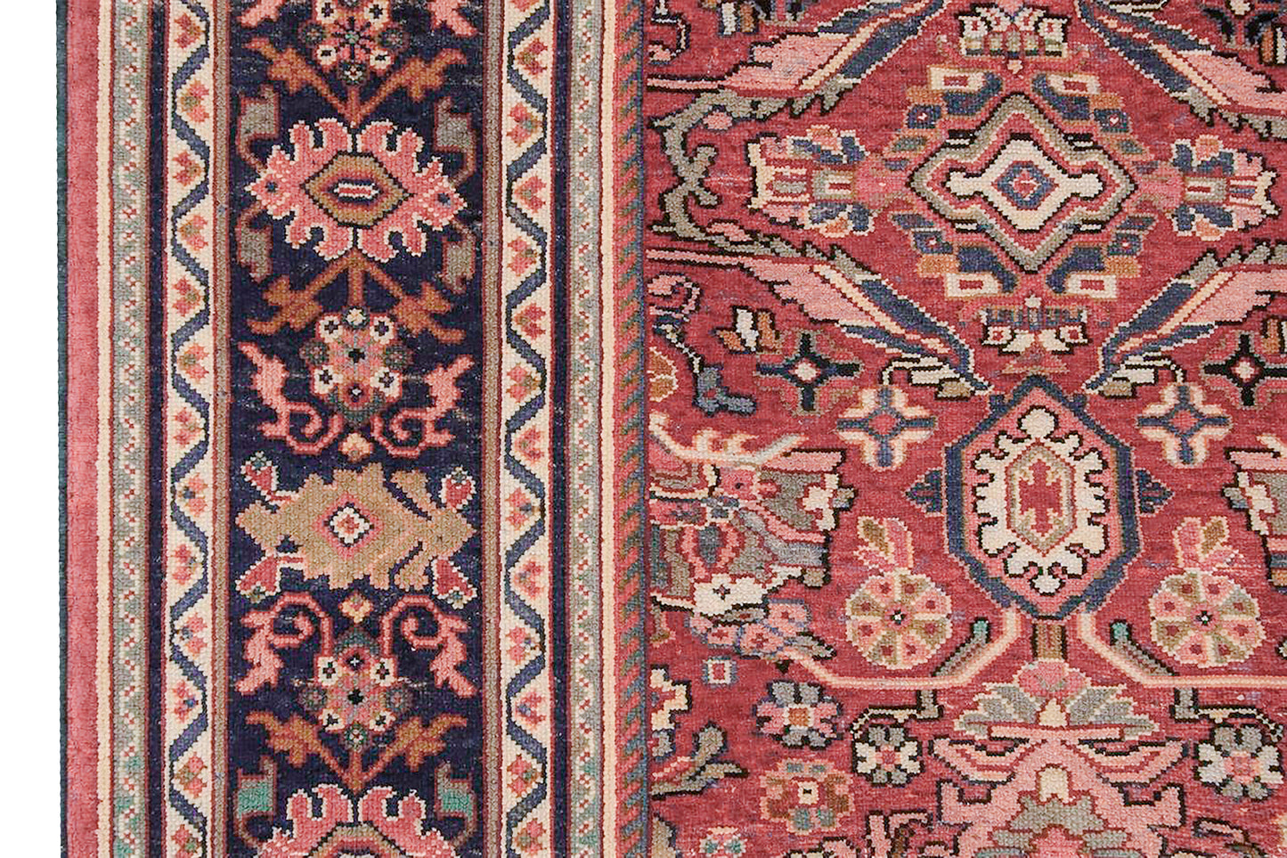 Early 20th Century Persian Mahal Rug For Sale