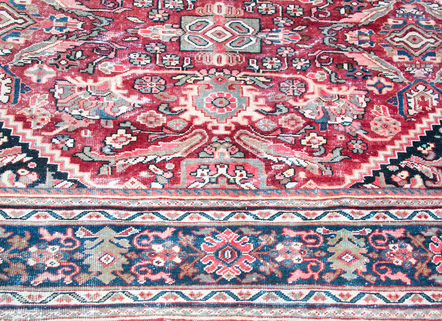 Early 20th Century Persian Mahal Rug For Sale