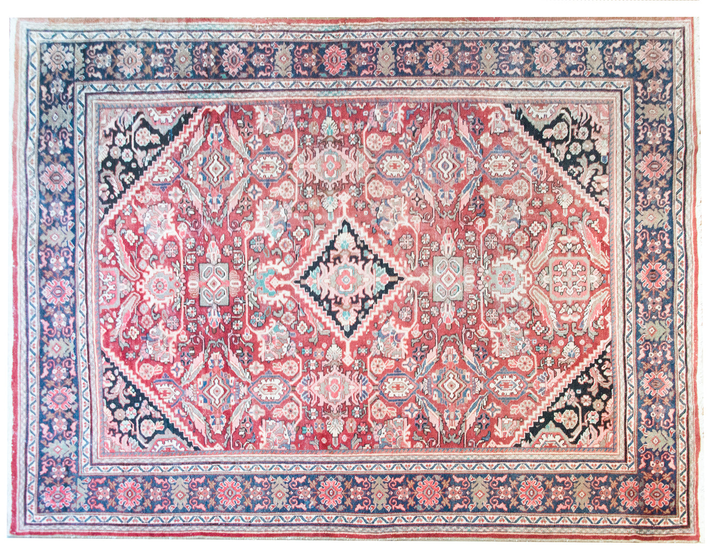 Early 20th Century Persian Mahal Rug For Sale