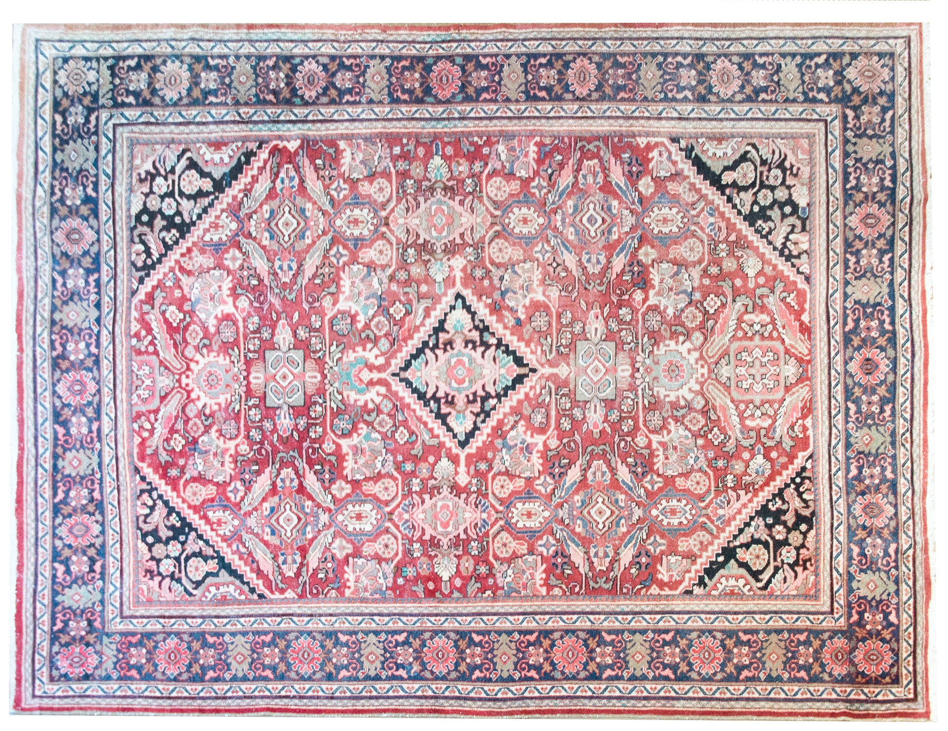 Early 20th Century Persian Mahal Rug For Sale