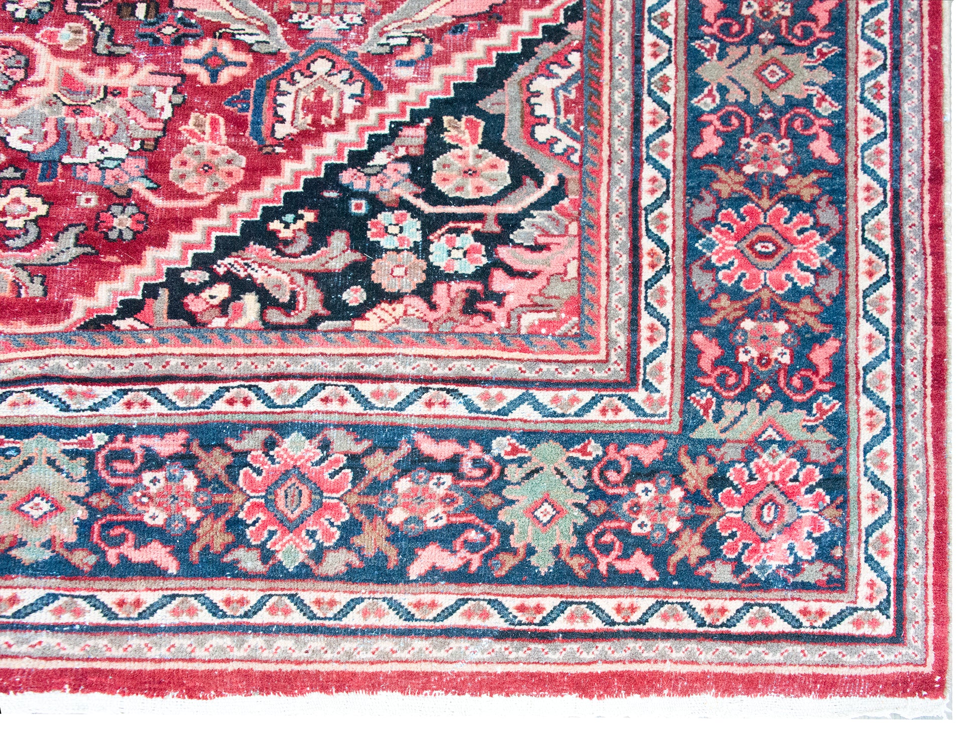 Early 20th Century Persian Mahal Rug For Sale