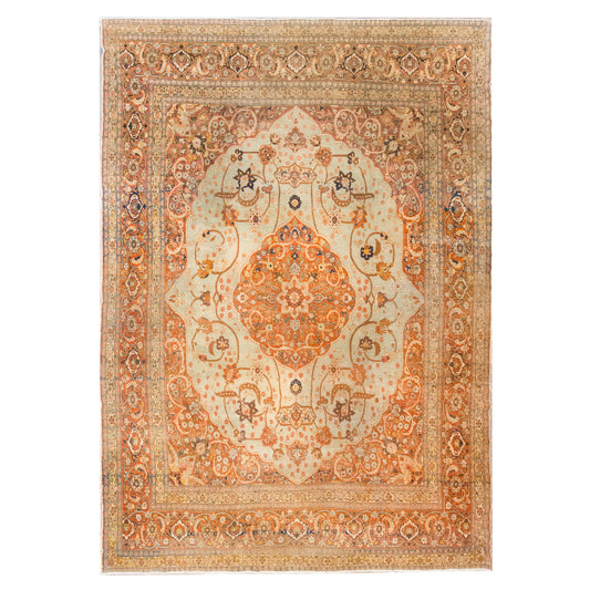 Early 20th Century Persian Hadji Jallili Tabriz Rug For Sale