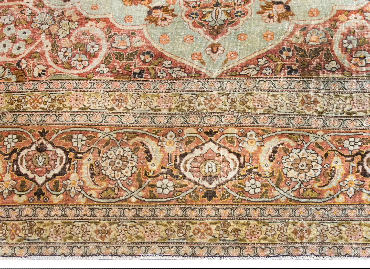 Early 20th Century Persian Hadji Jallili Tabriz Rug