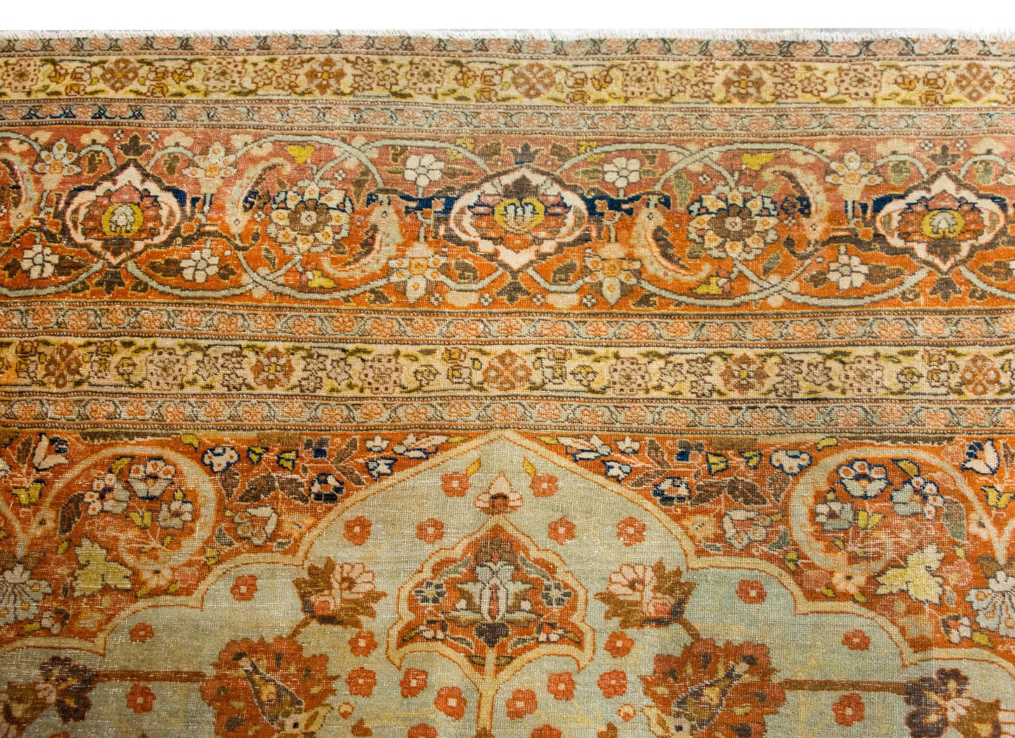 Early 20th Century Persian Hadji Jallili Tabriz Rug