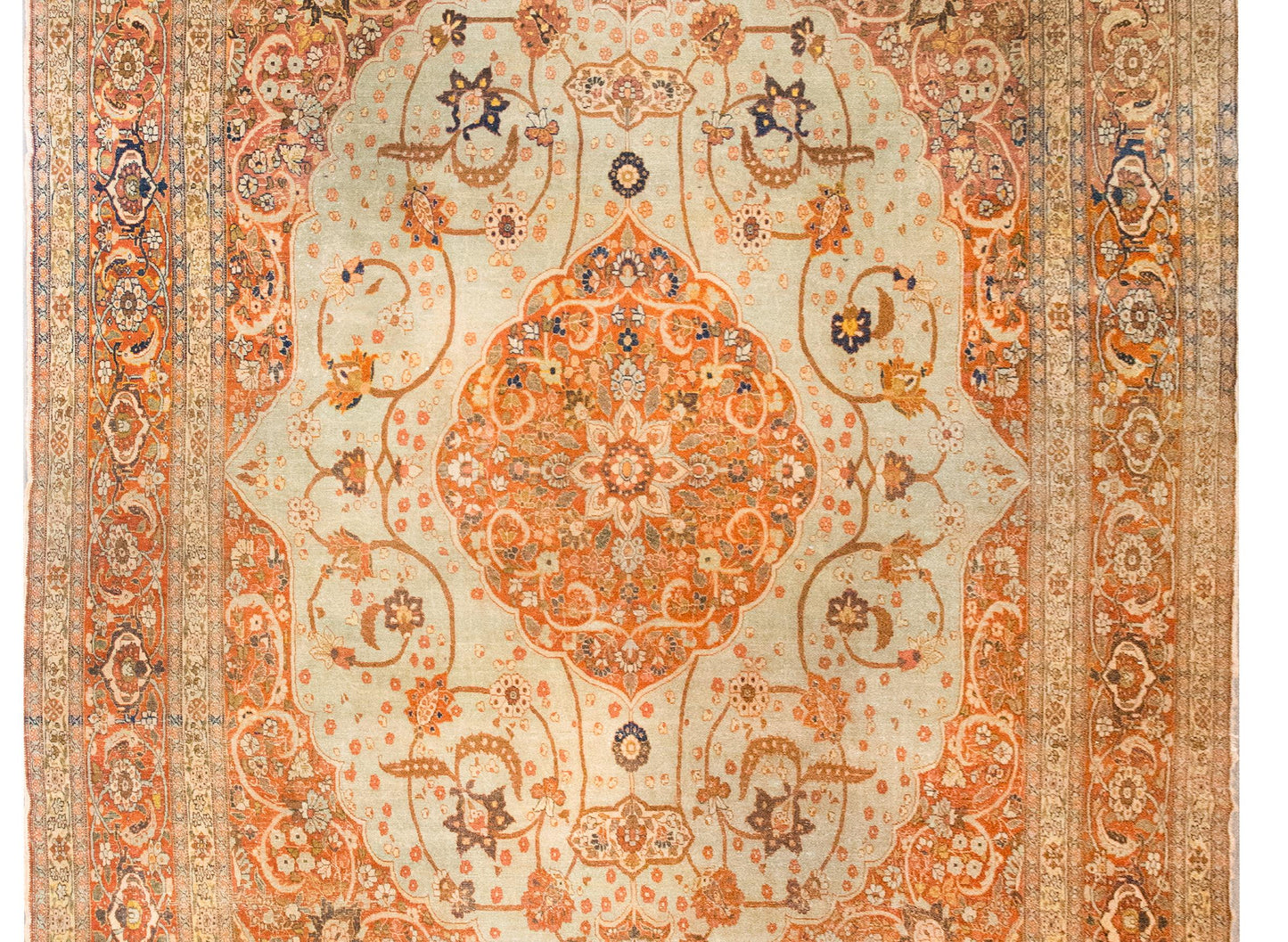 Early 20th Century Persian Hadji Jallili Tabriz Rug