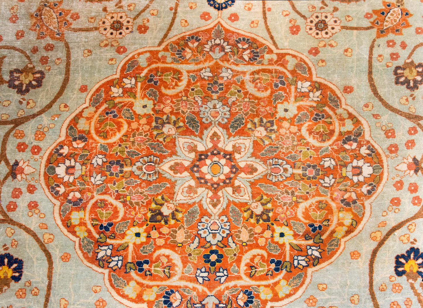 Early 20th Century Persian Hadji Jallili Tabriz Rug