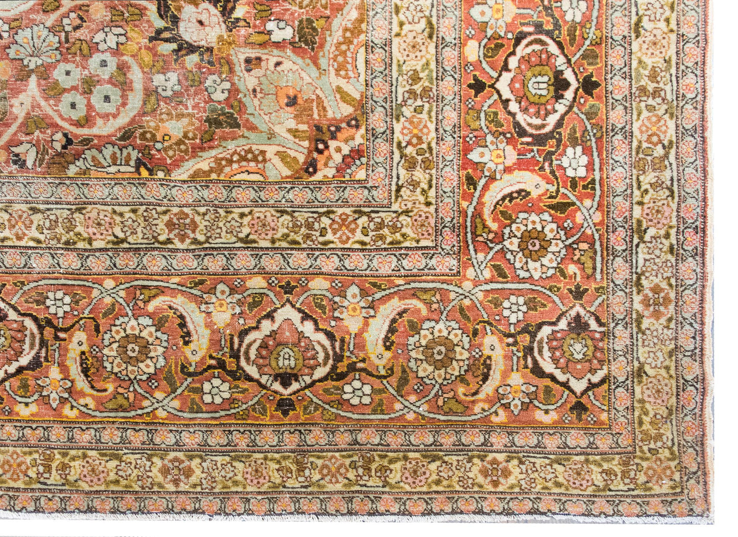 Early 20th Century Persian Hadji Jallili Tabriz Rug