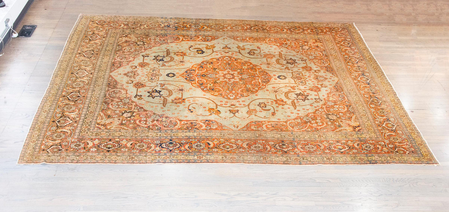 Early 20th Century Persian Hadji Jallili Tabriz Rug