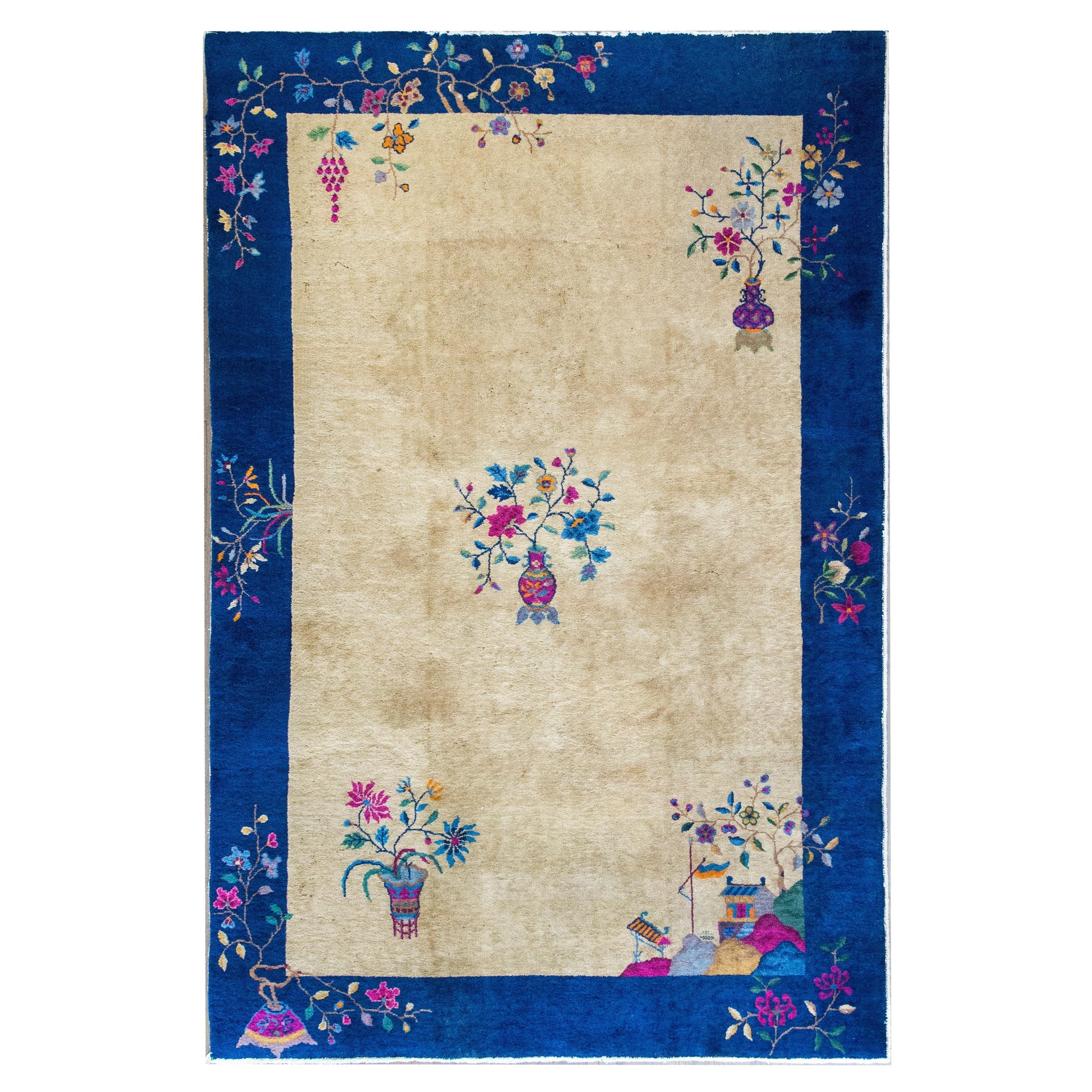 Early 20th Century Chinese Art Deco Rug For Sale