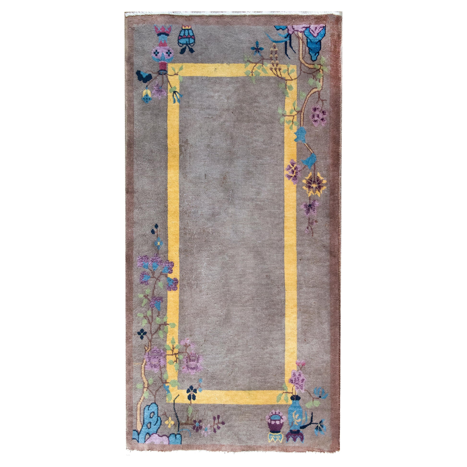 Early 20th Century Chinese Art Deco Rug For Sale