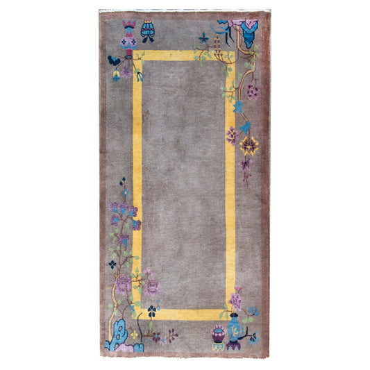 Early 20th Century Chinese Art Deco Rug For Sale