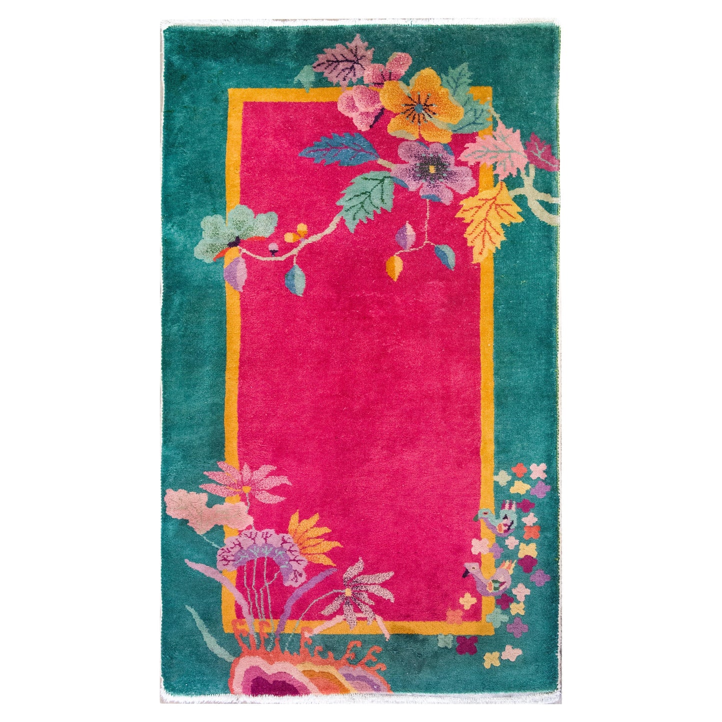 Early 20th Century Chinese Art Deco Rug For Sale