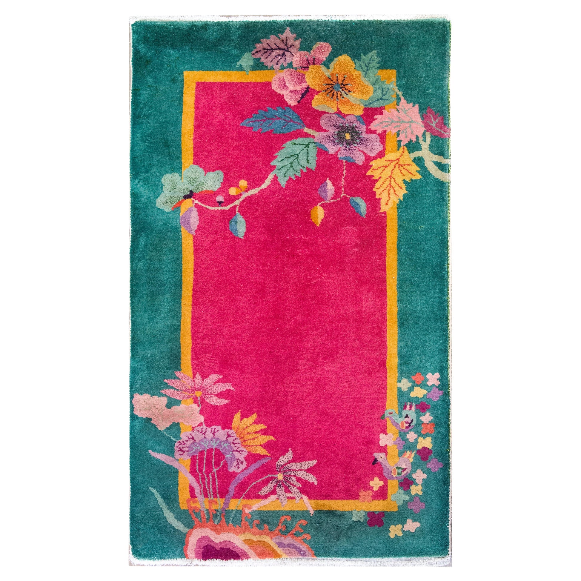 Early 20th Century Chinese Art Deco Rug For Sale