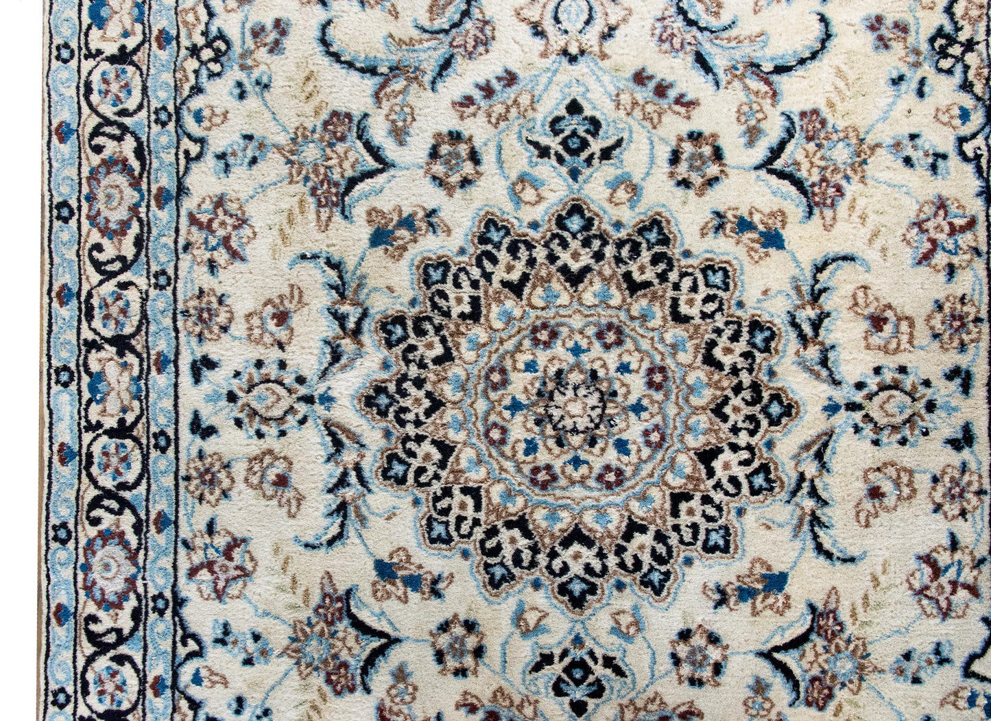 Vintage Persian Naein Rug