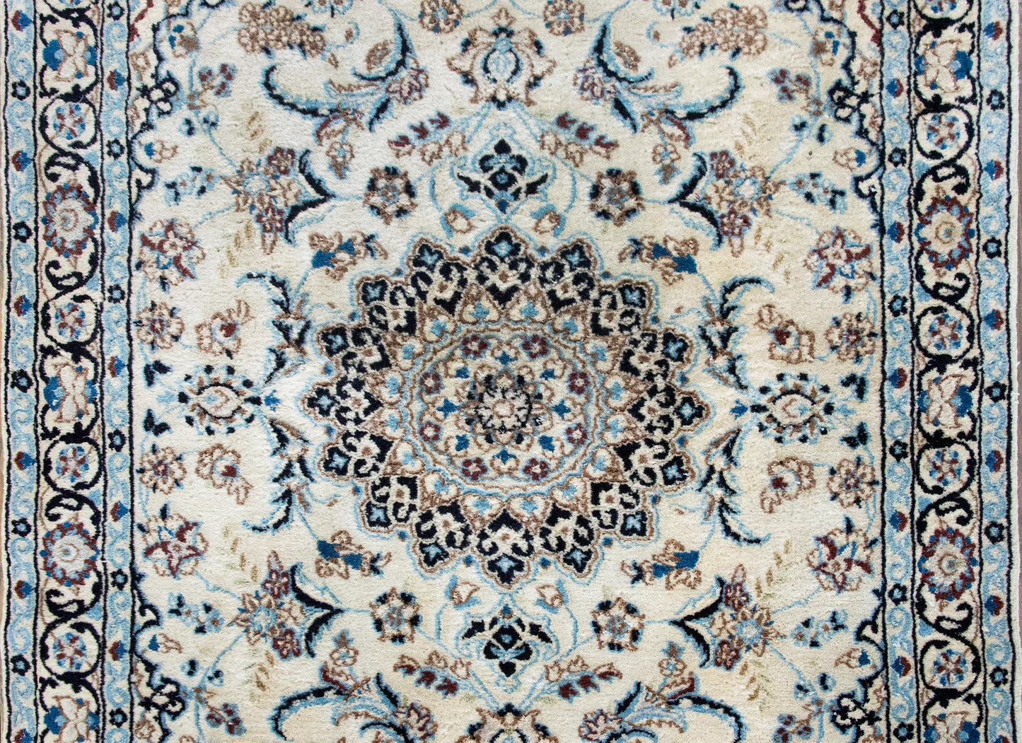 Vintage Persian Naein Rug