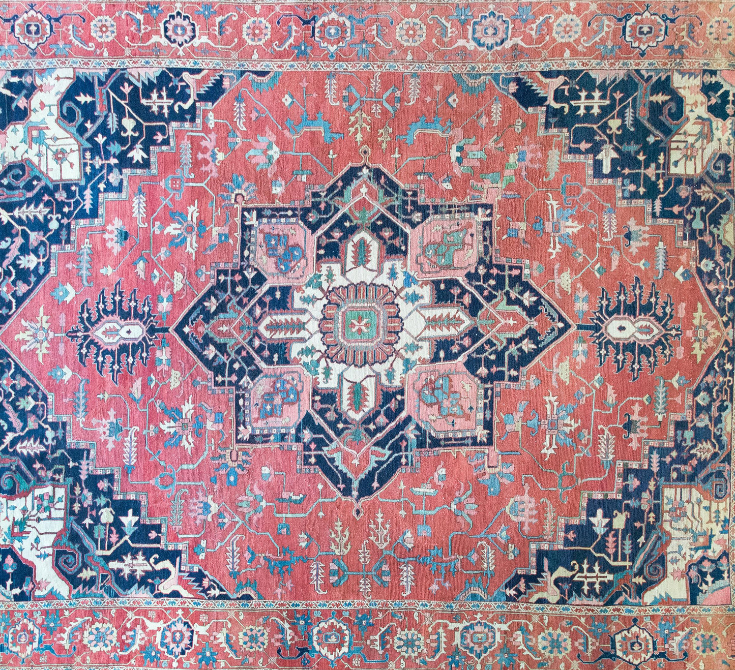 Late 19th Century Persian Heriz Rug