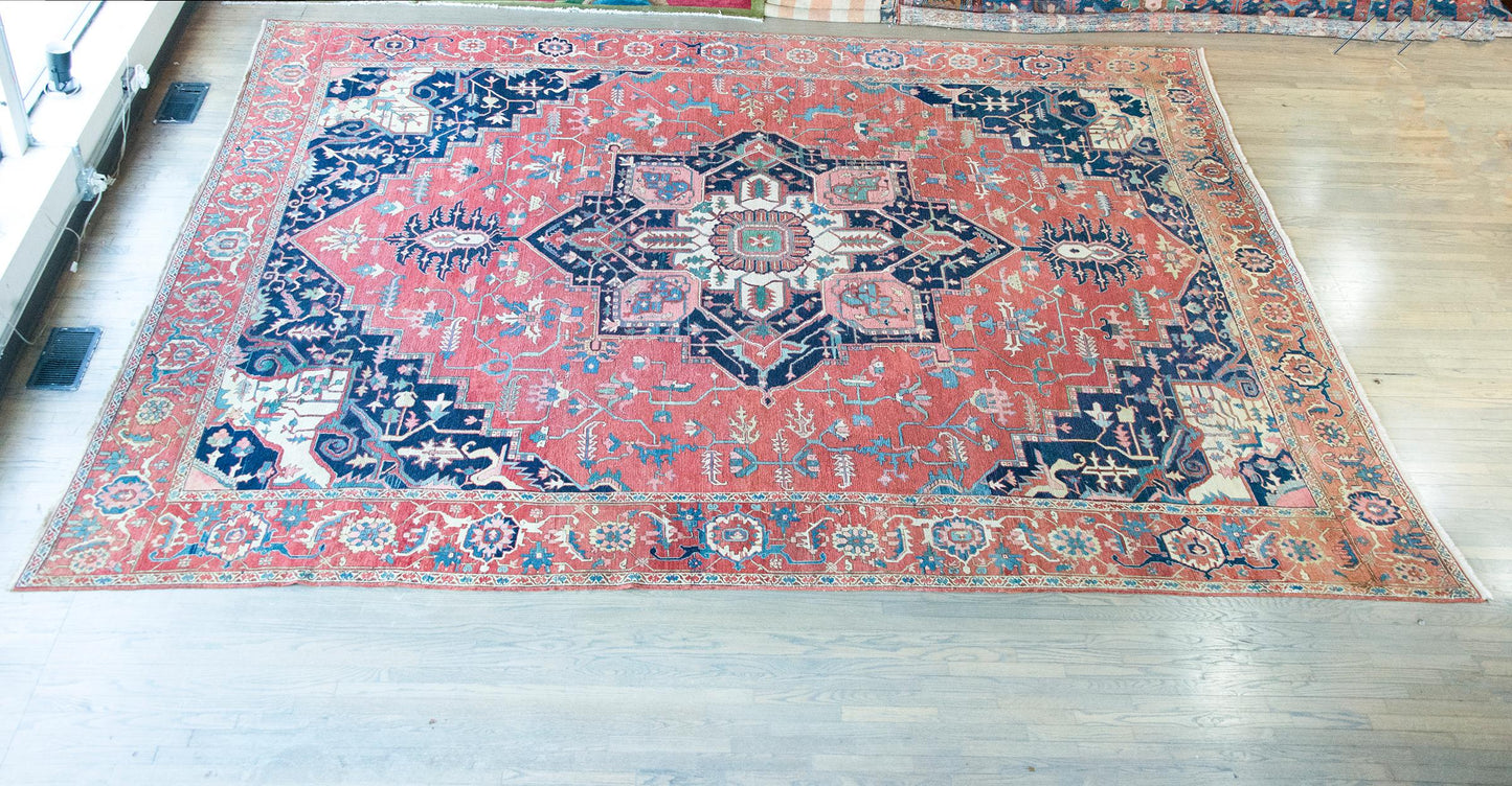 Late 19th Century Persian Heriz Rug