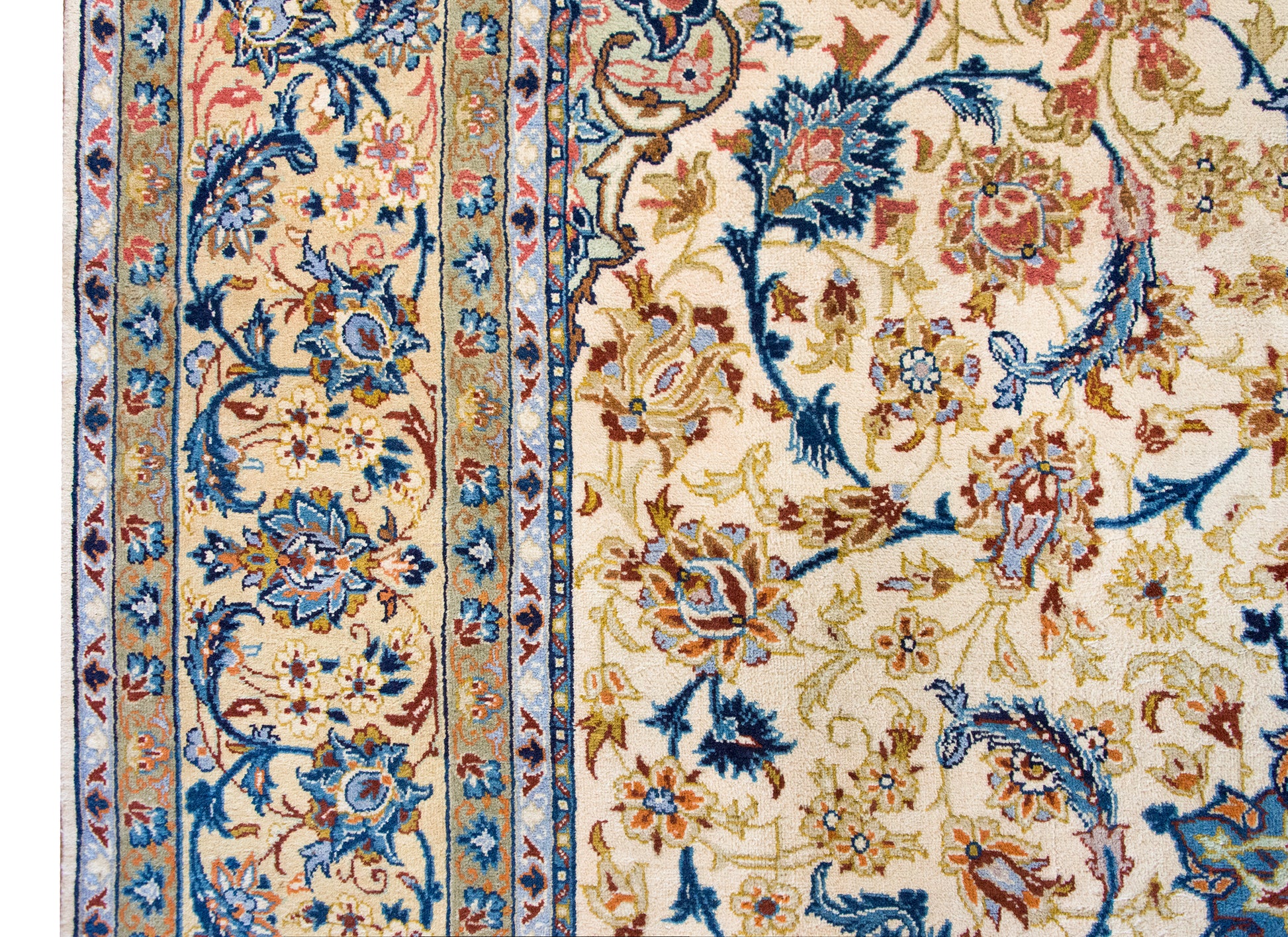 Mid 20th Century Persian Kashan Rug For Sale