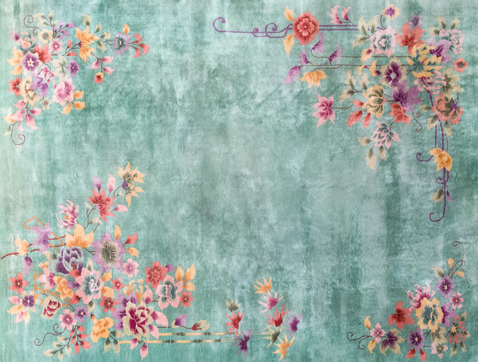 Early 20th Century Chinese Art Deco Rug For Sale