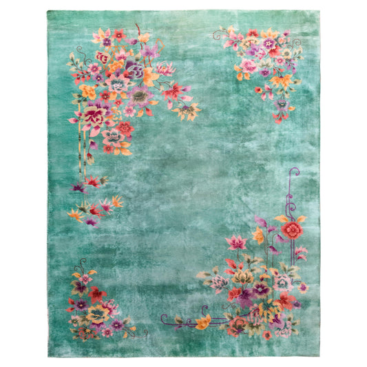 Early 20th Century Chinese Art Deco Rug For Sale