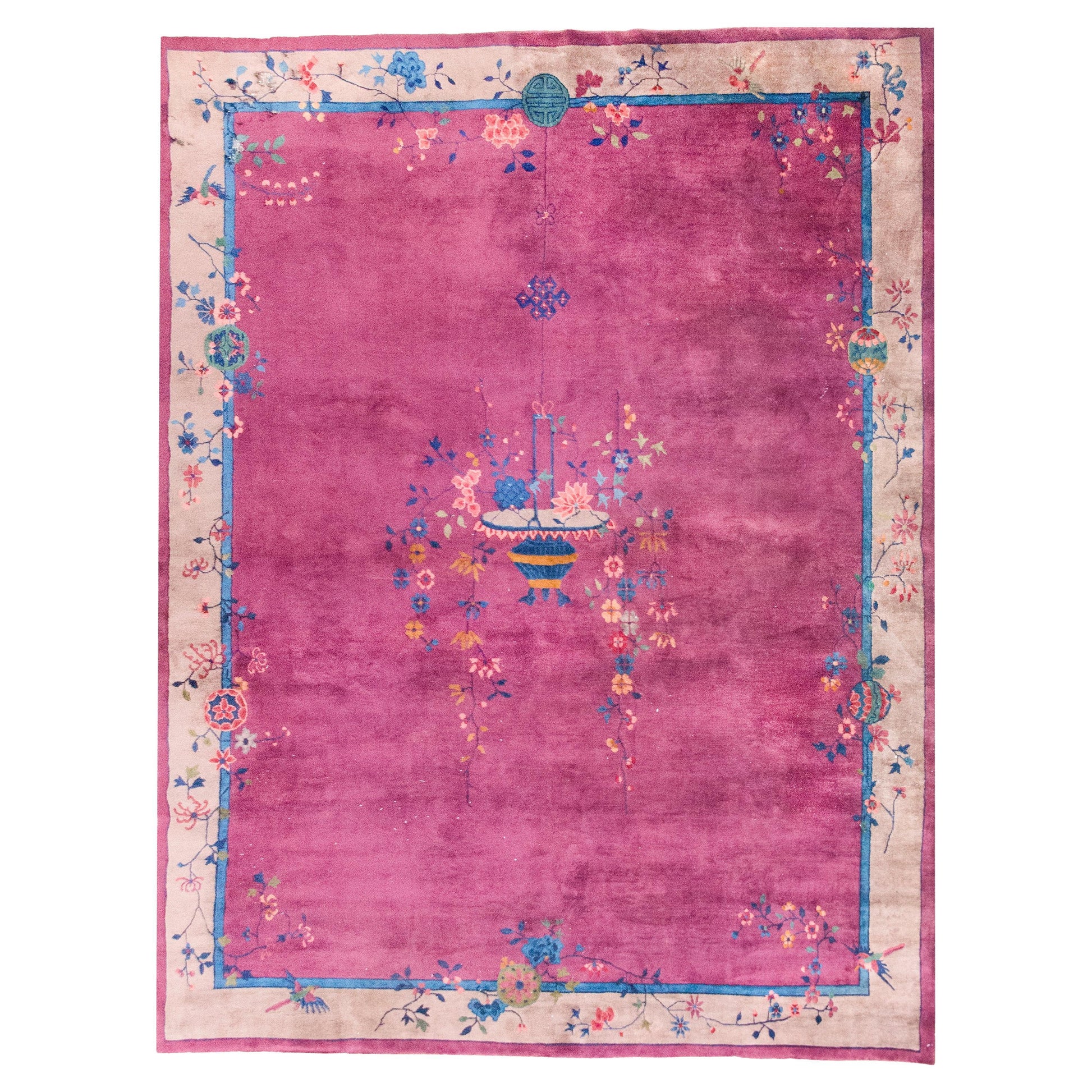 Early 20th Century Chinese Art Deco Rug For Sale