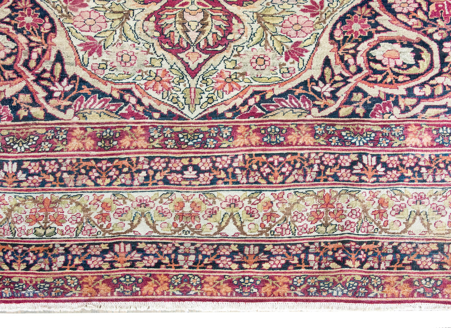 Early 20th Century Persian Lavar Kirman Rug For Sale