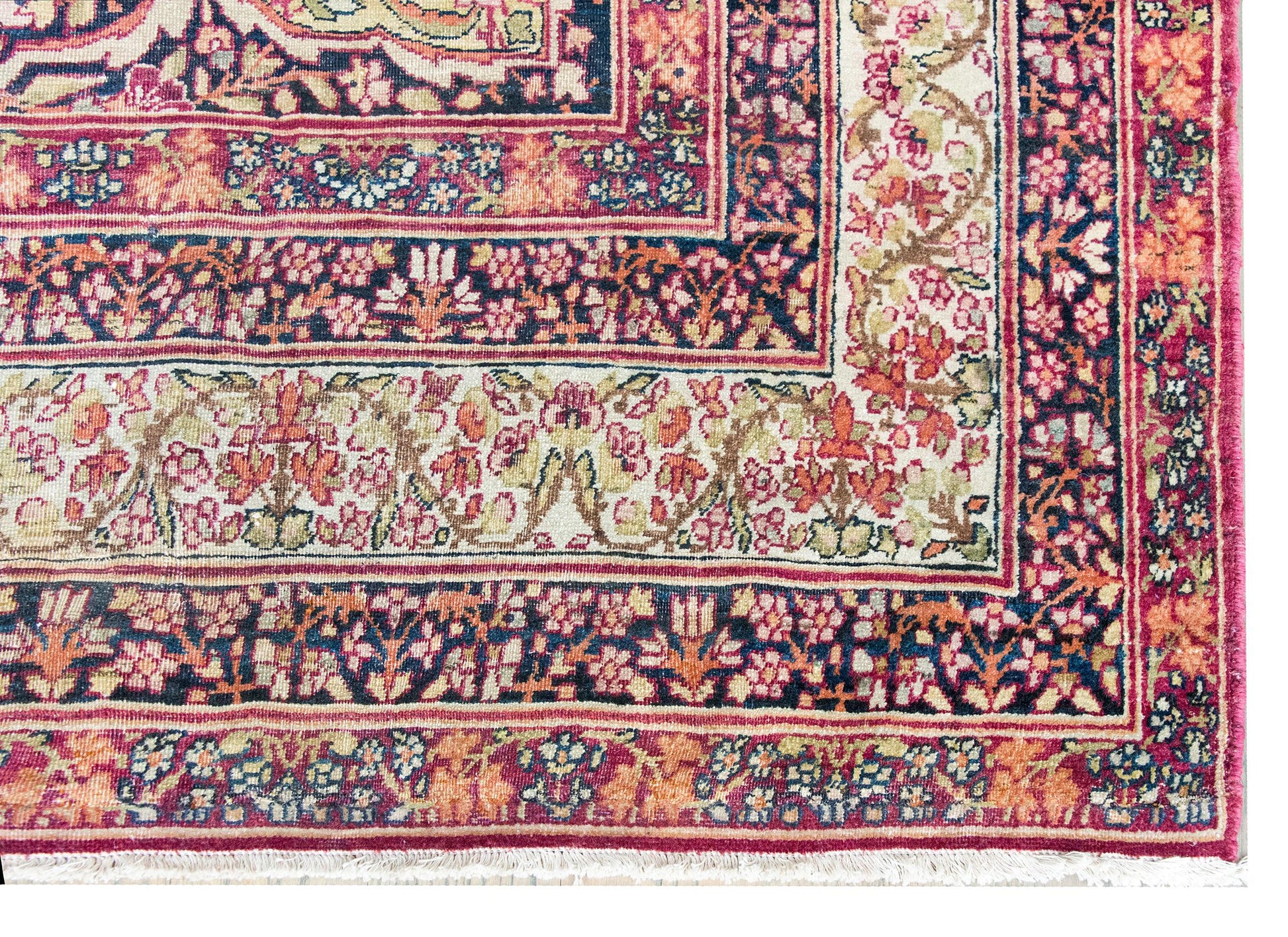 Early 20th Century Persian Lavar Kirman Rug For Sale
