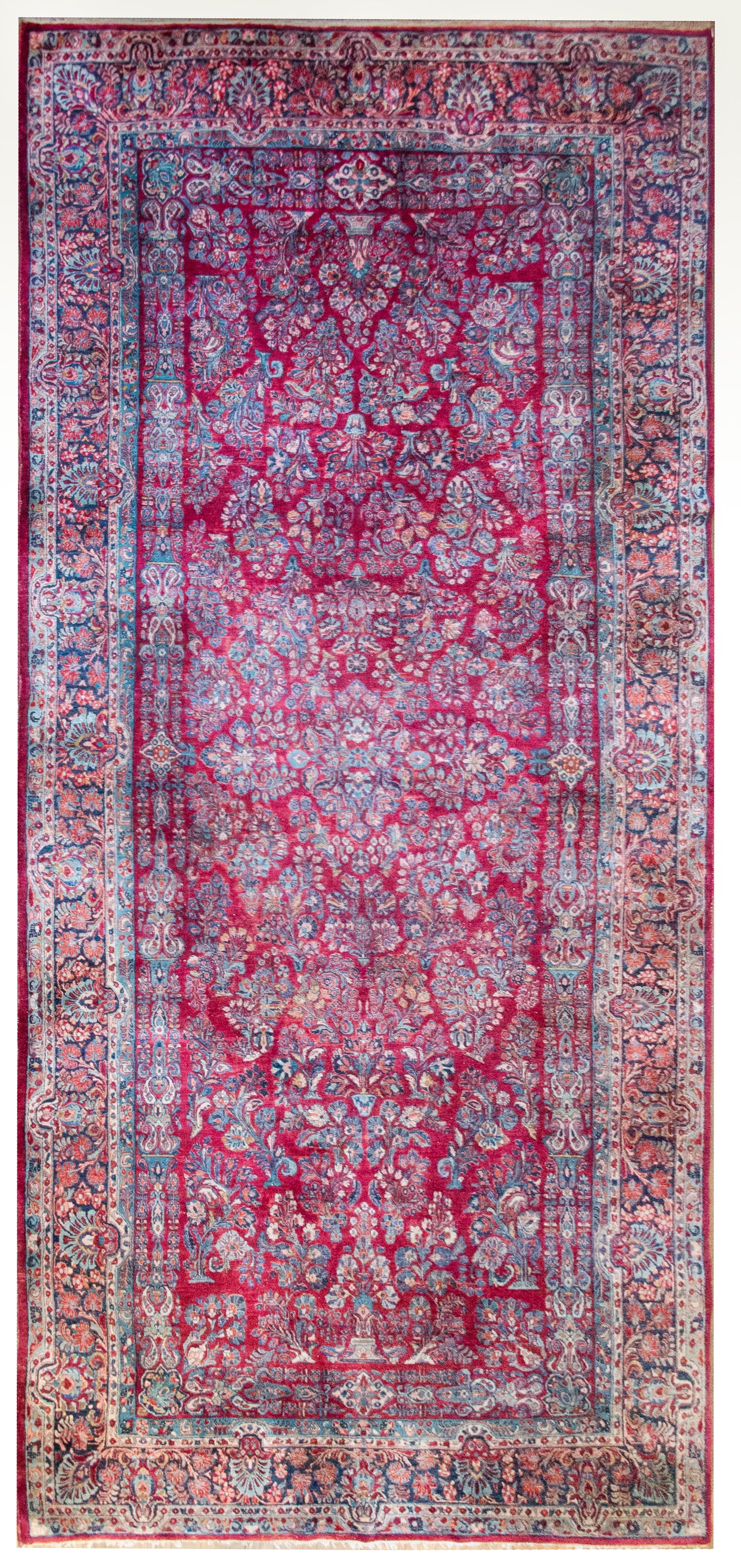 Early 20th Century Persian Sarouk Jen Thom Rug For Sale