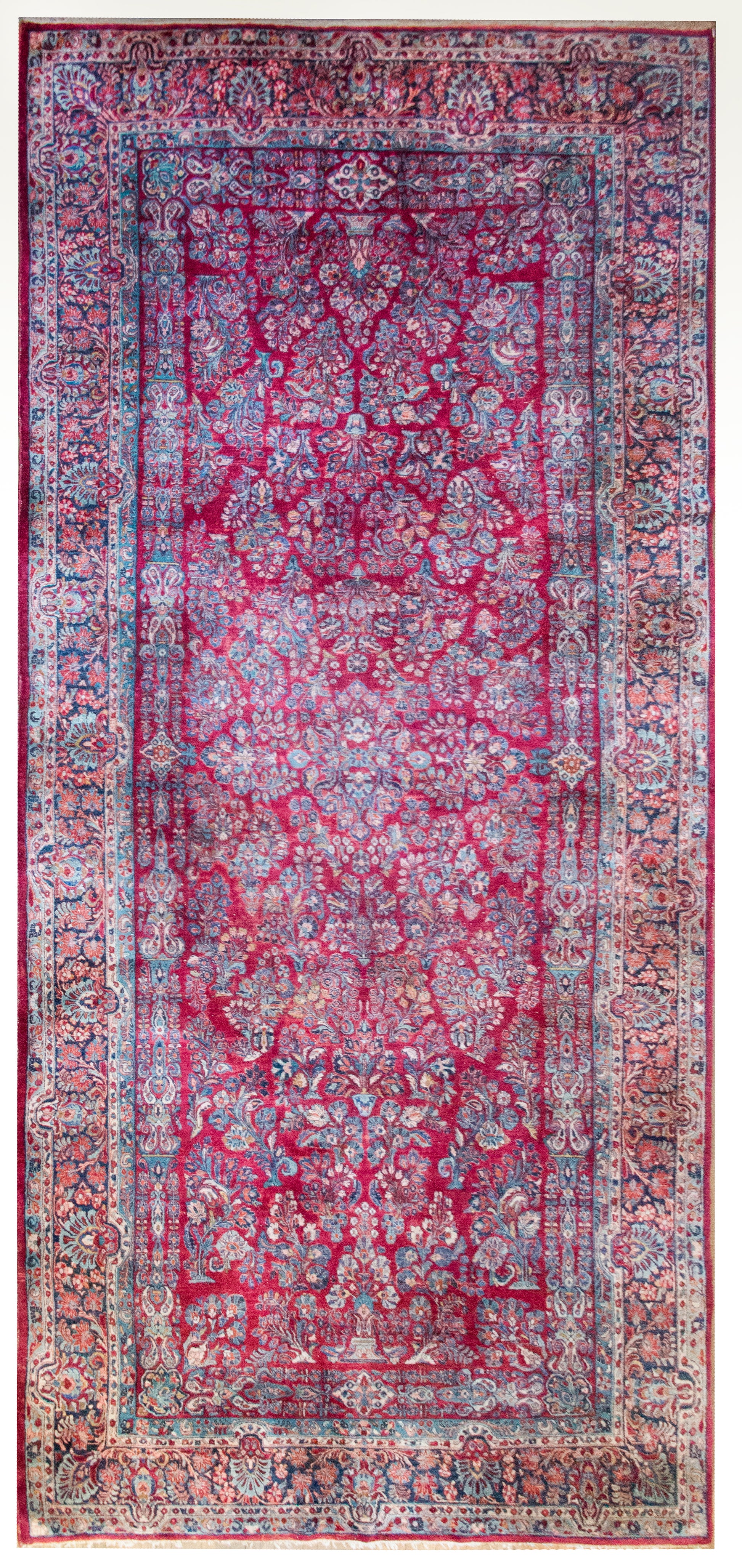 Early 20th Century Persian Sarouk Jen Thom Rug For Sale