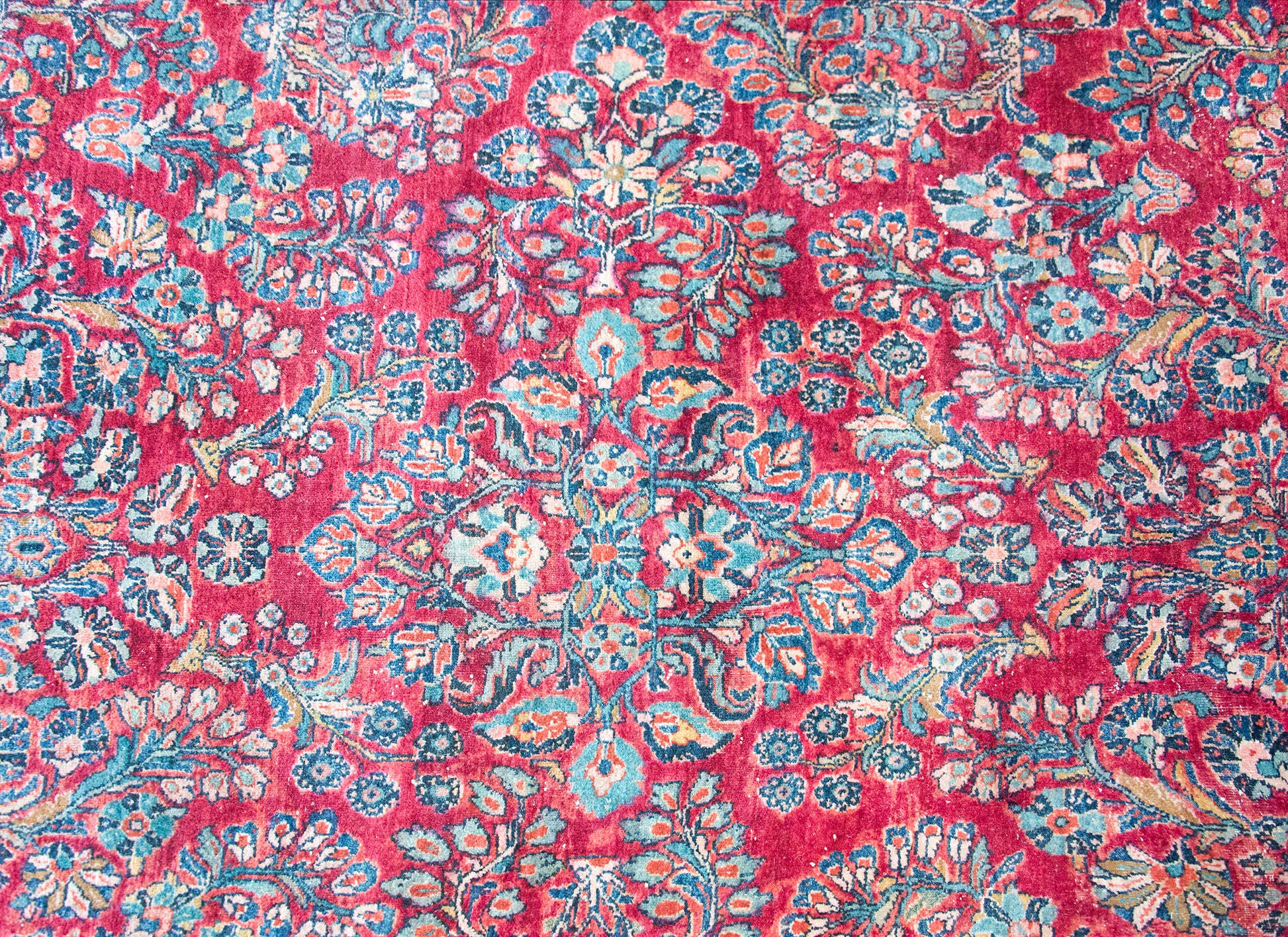 Early 20th Century Persian Sarouk Jen Thom Rug For Sale